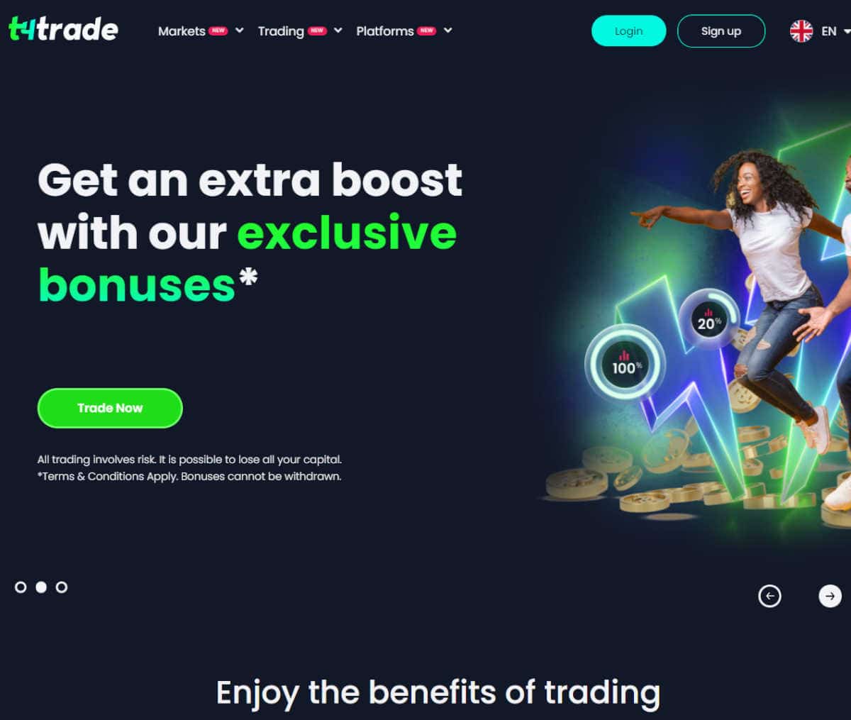 Página web de T4Trade