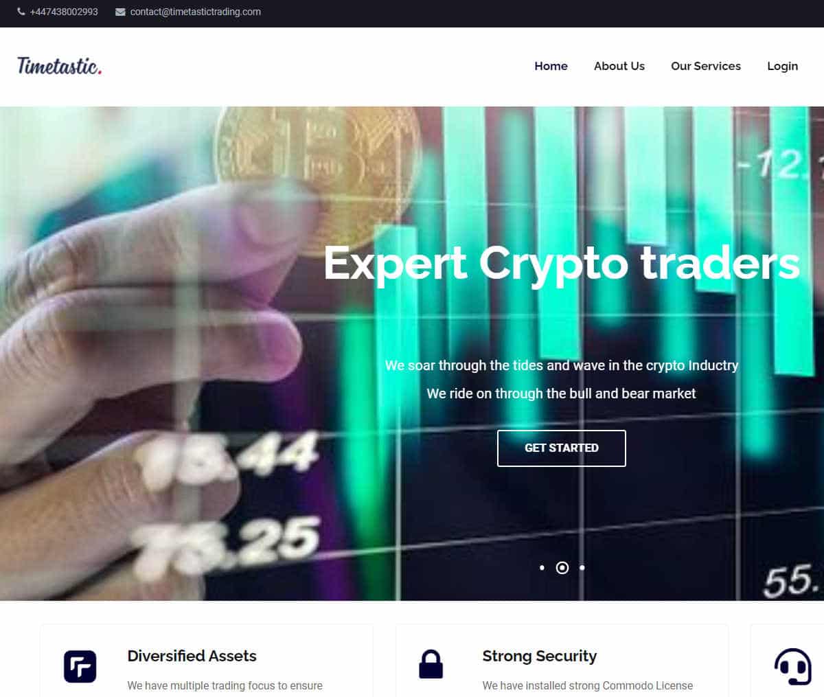 Página web de Time Tastic Trading