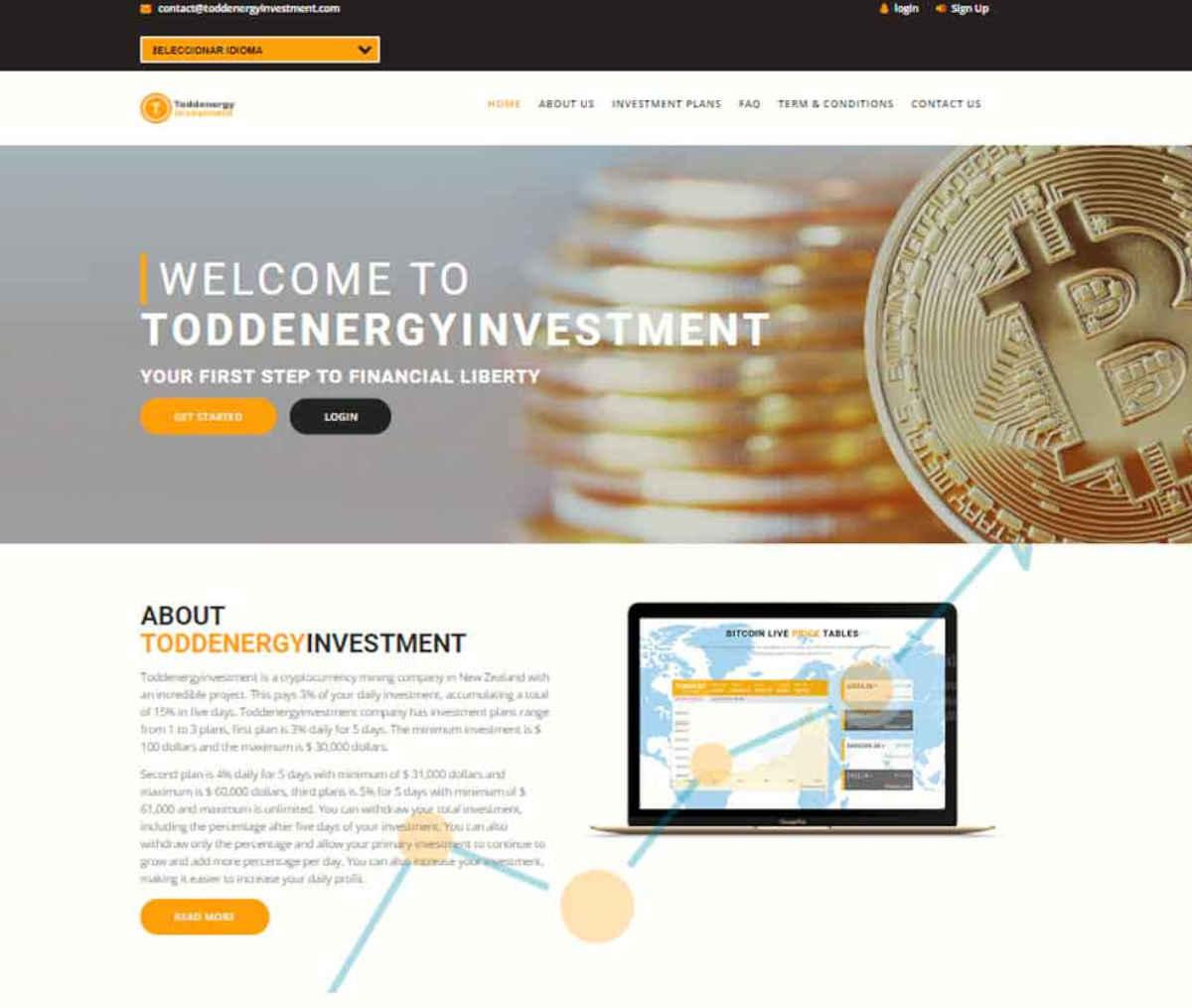 Página web de Toddenergyinvestment