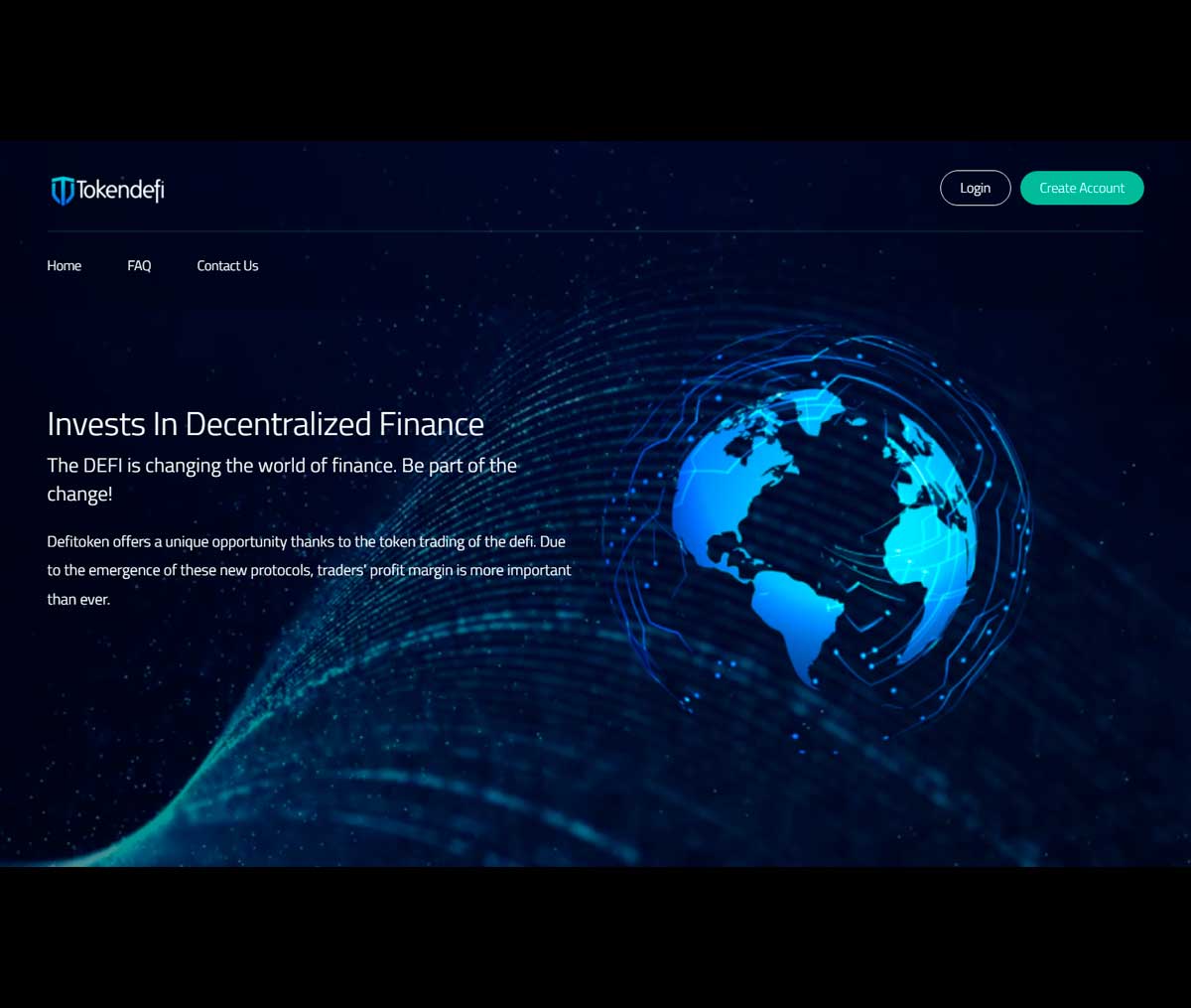 Página web de Tokendefi