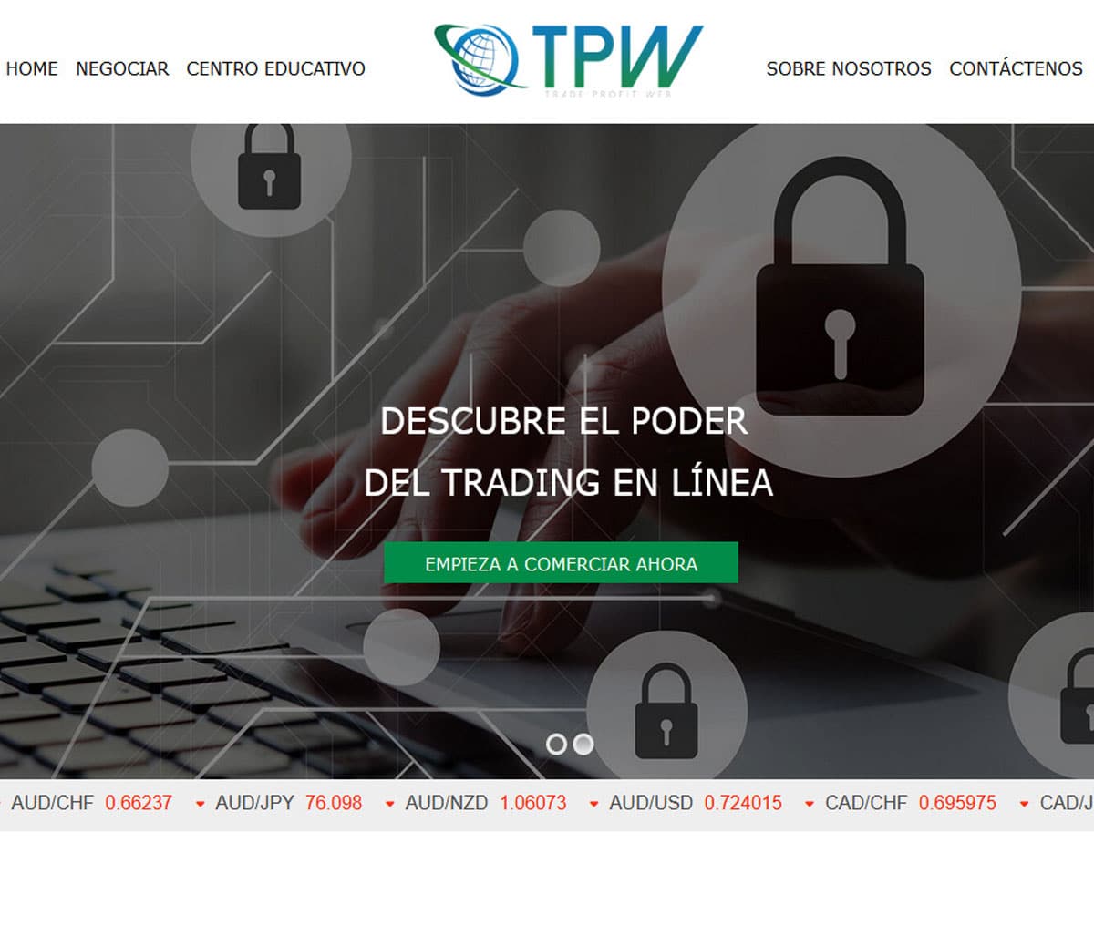 Página web de Tradeprofitweb