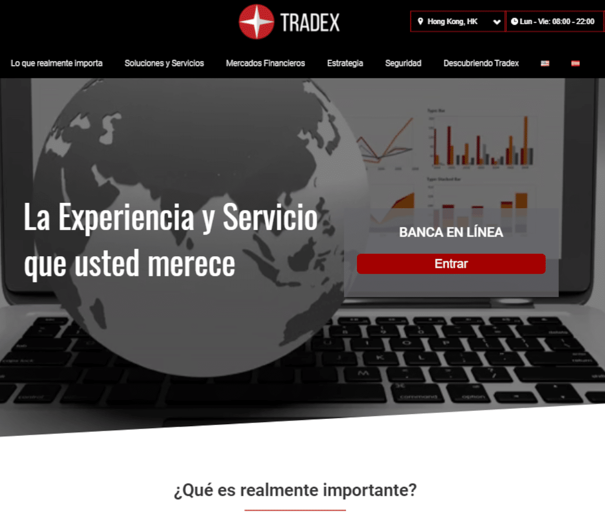 Página web de Tradex