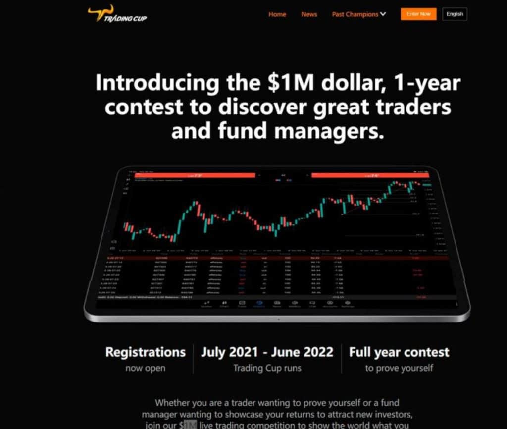 Sitio web de Trading Cup