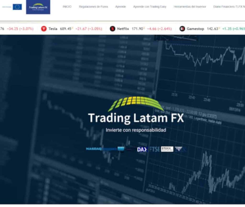 Sitio web de Trading Latam FX