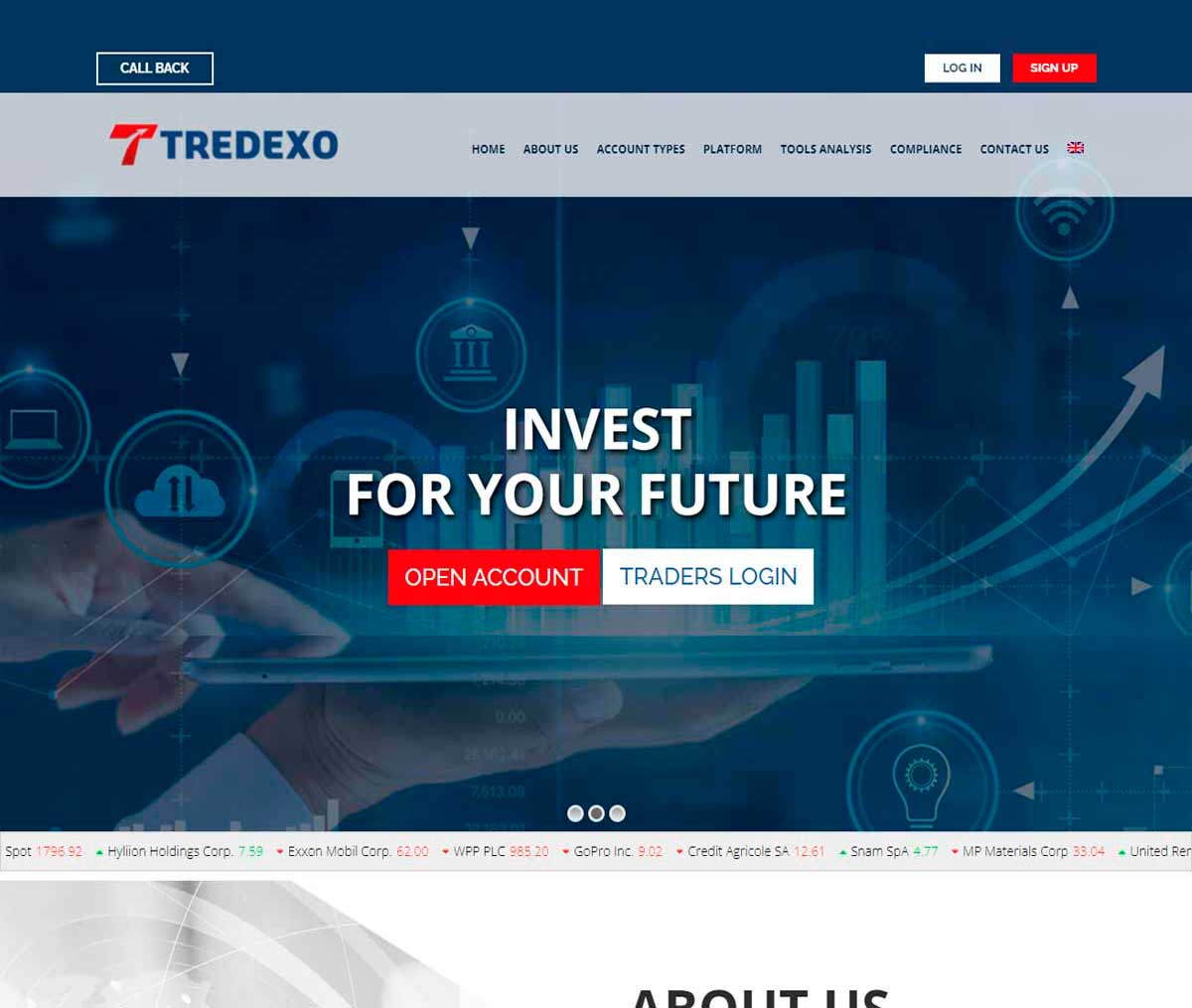 Página web de Tredexo