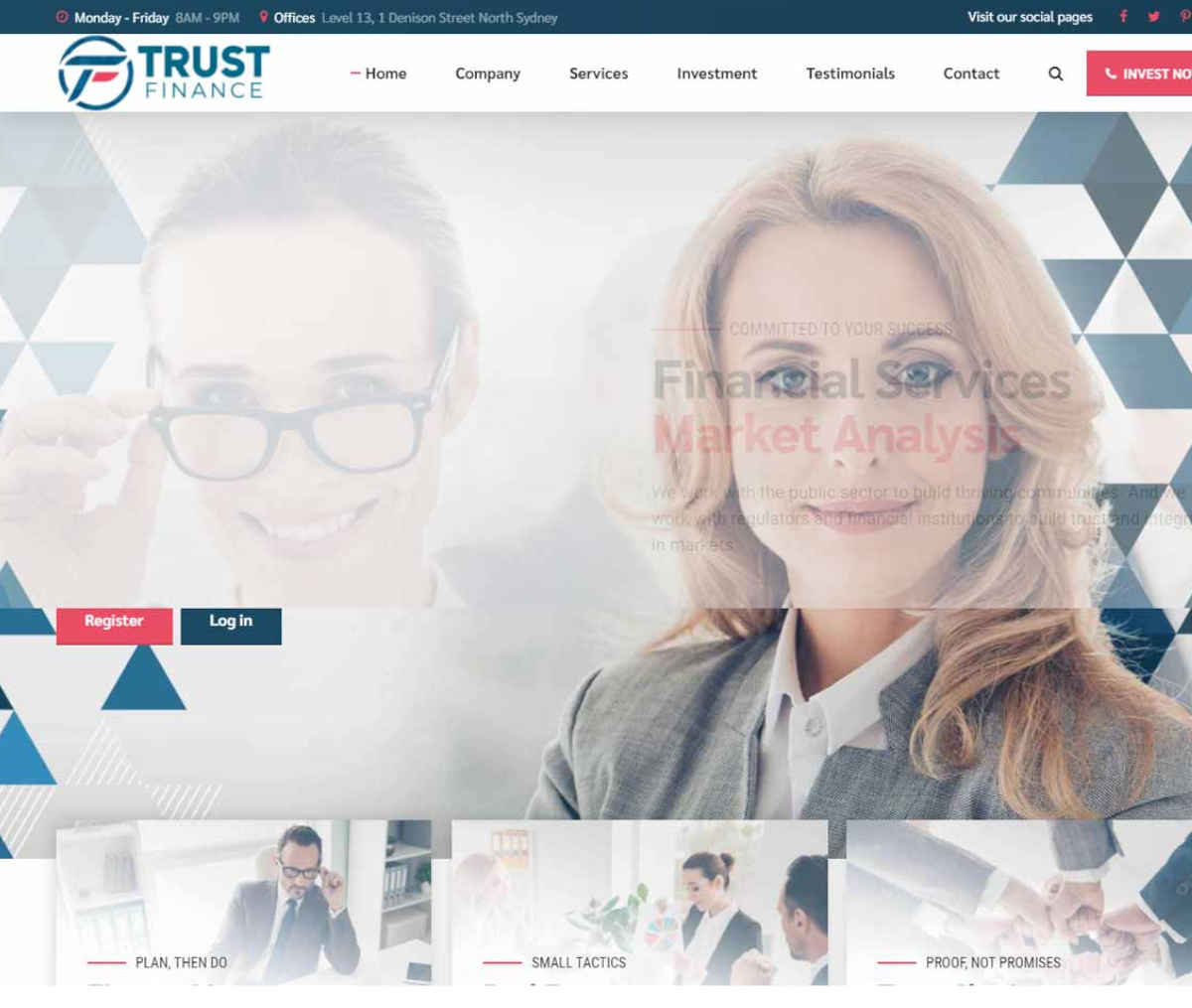 Página web de Trust Finance