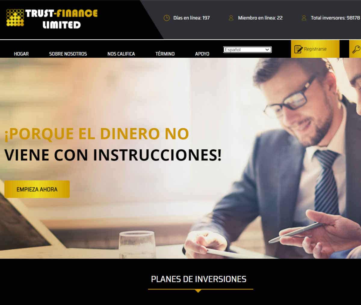 Página web de Trust-finance limited