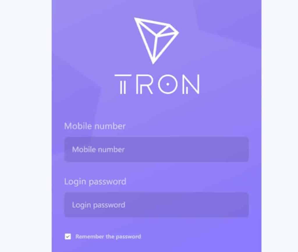 Sitio web de TRON