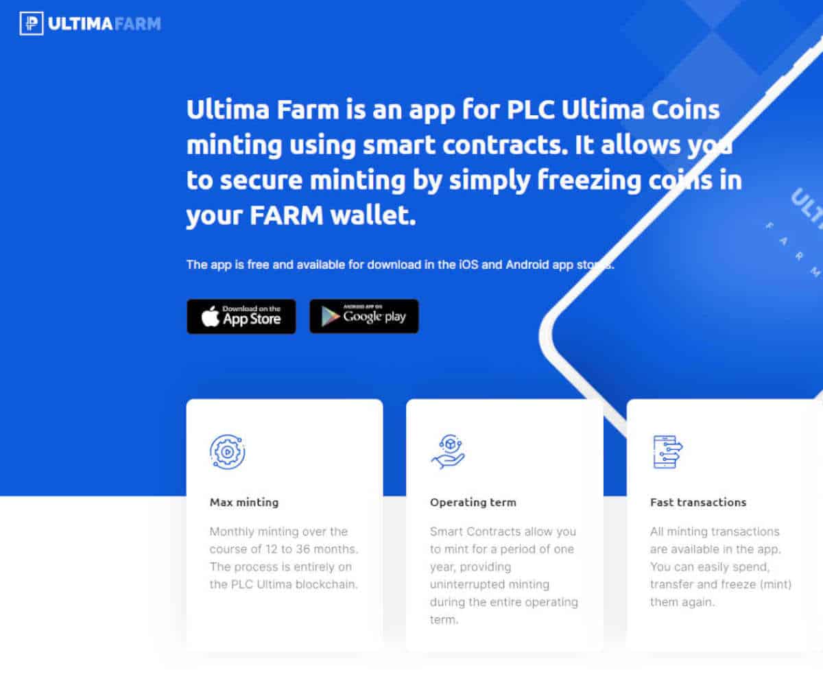 Página web de Ultima Farm