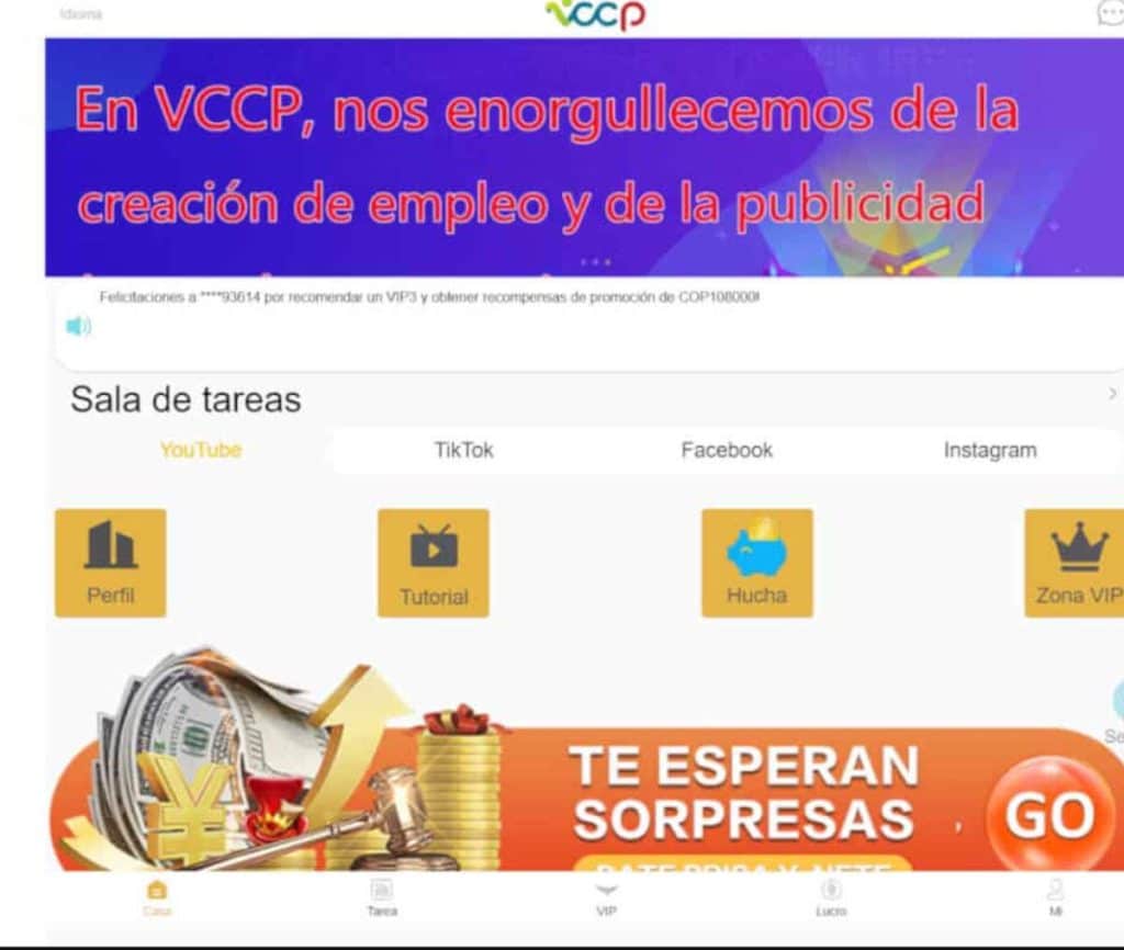 Sitio web de VCCP