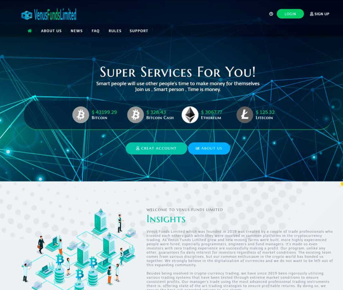 Página web de VenusFundsLimited