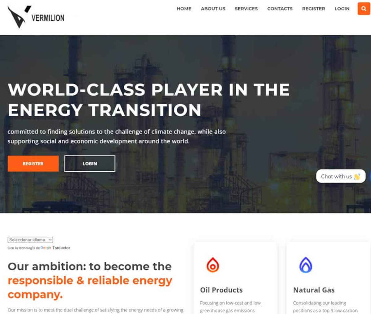 Página web de Vermilion Energy