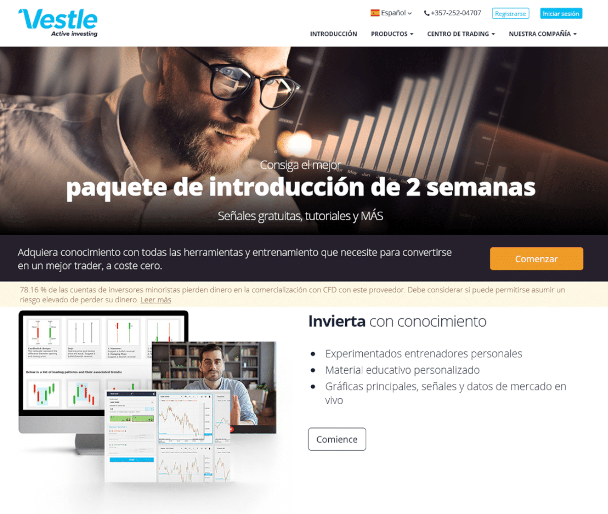 Página web de Vestle