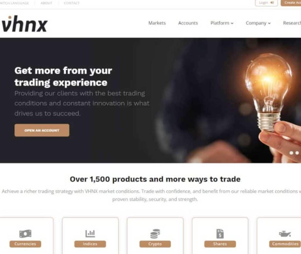 Sitio web de VHNX