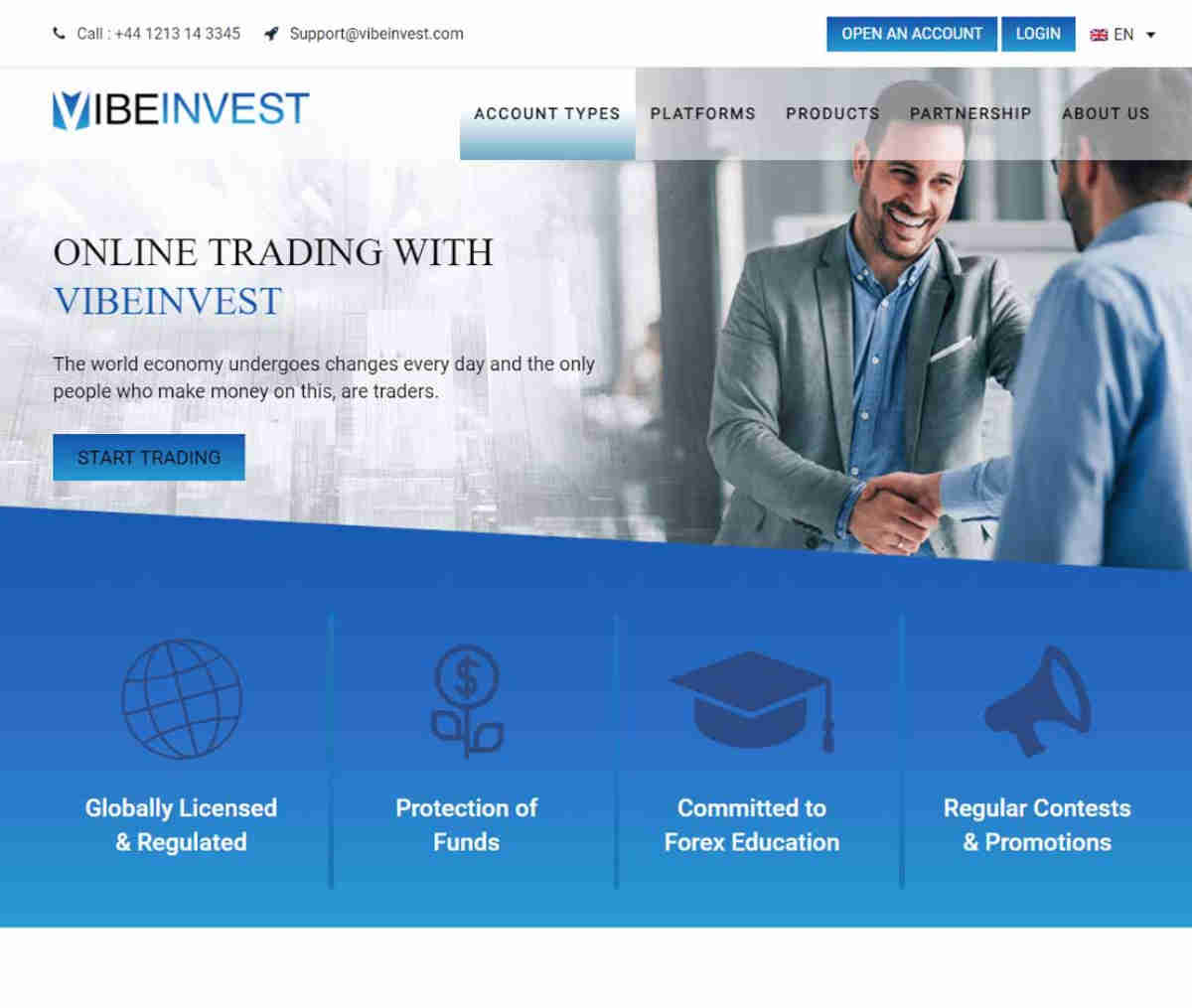 Página web de Vibeinvest