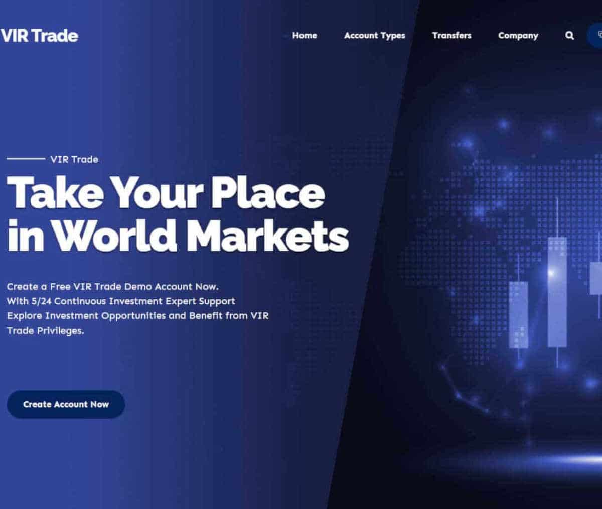 Página web de VIR Trade