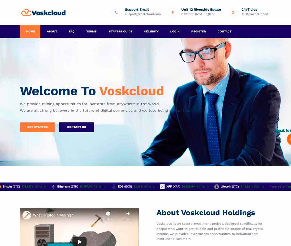Página web de Voskcloud
