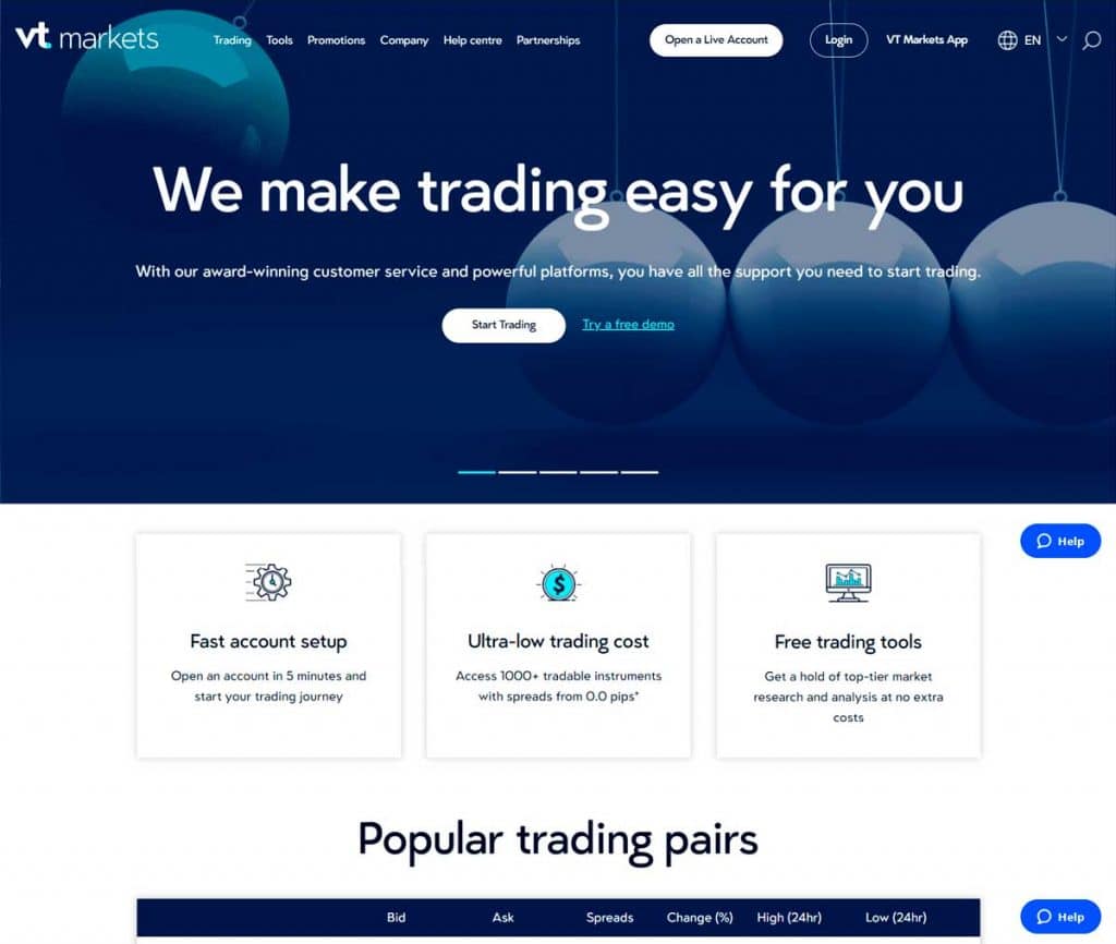Página Web VT Markets