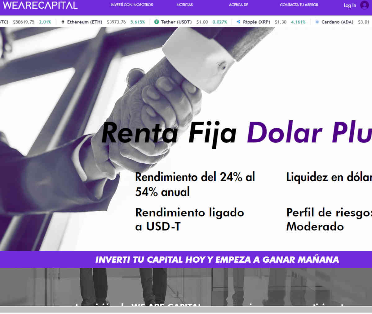 Página web de WE ARE CAPITAL