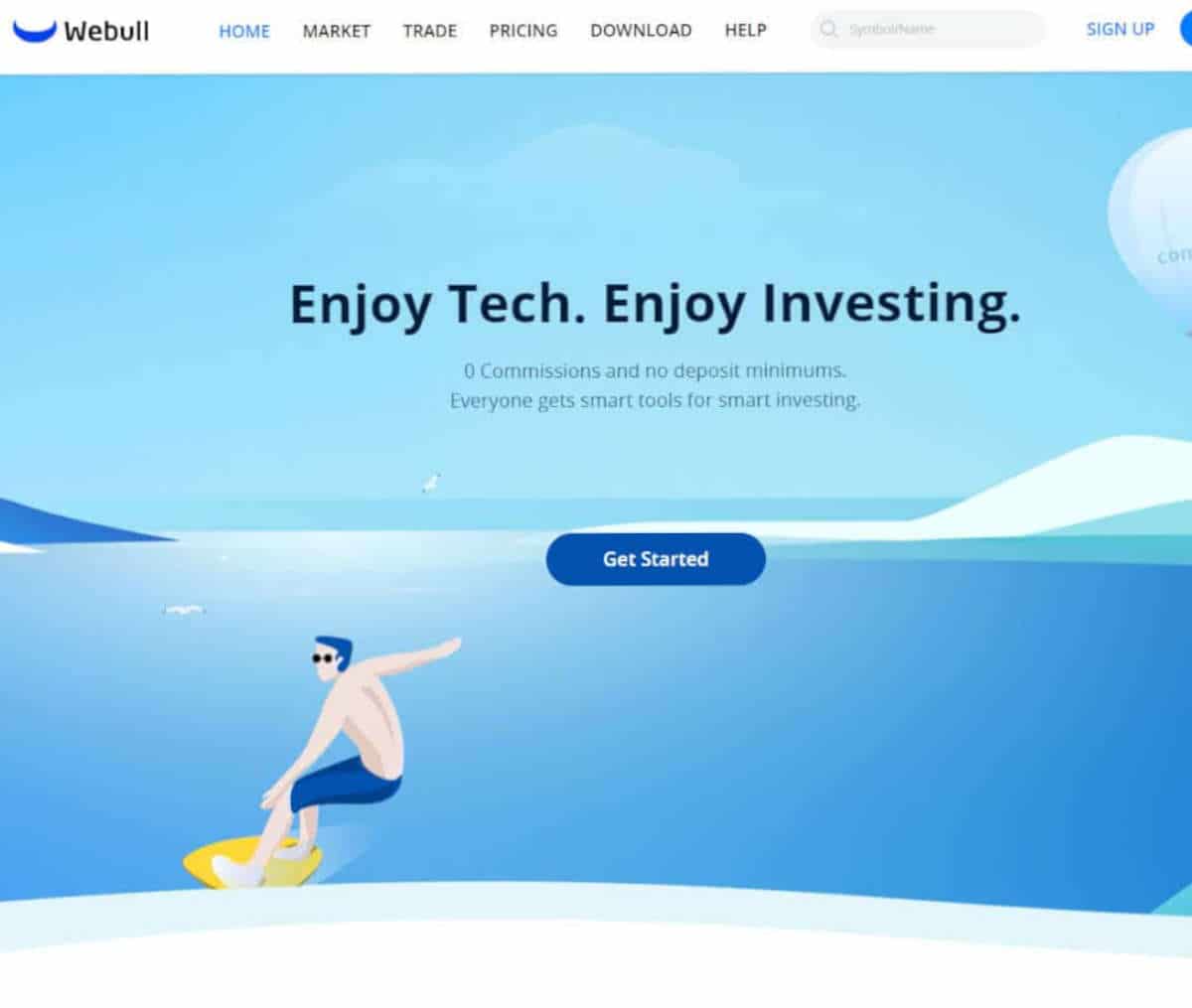 Página web de Webull Financial LLC