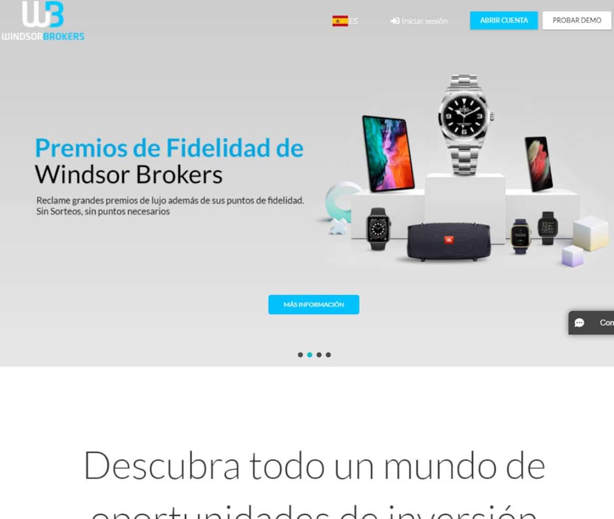 Página web de Windsor Brokers