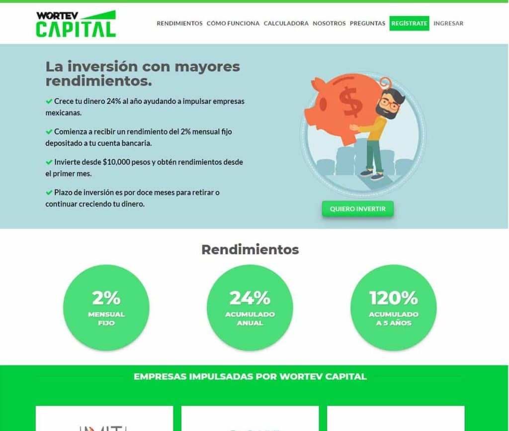 Sitio web de WORTEV CAPITAL