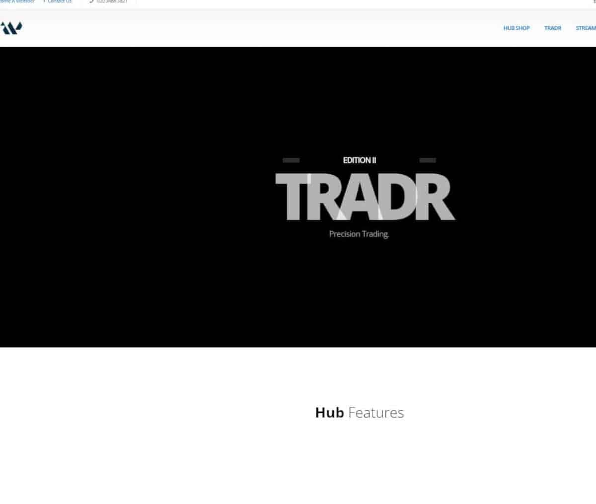 Página web de TRADR