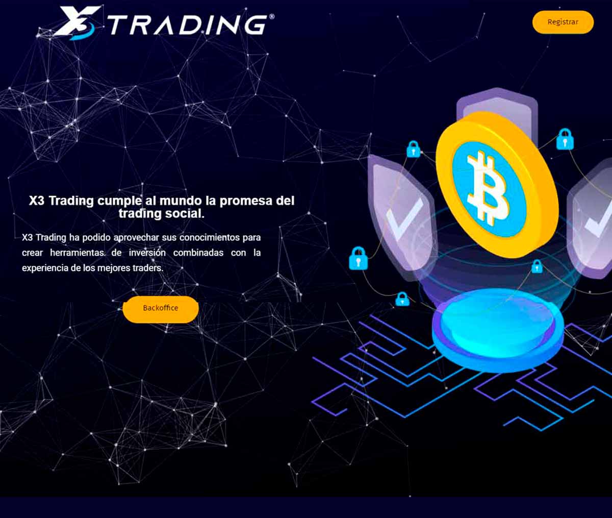 Página web de X3 Trading