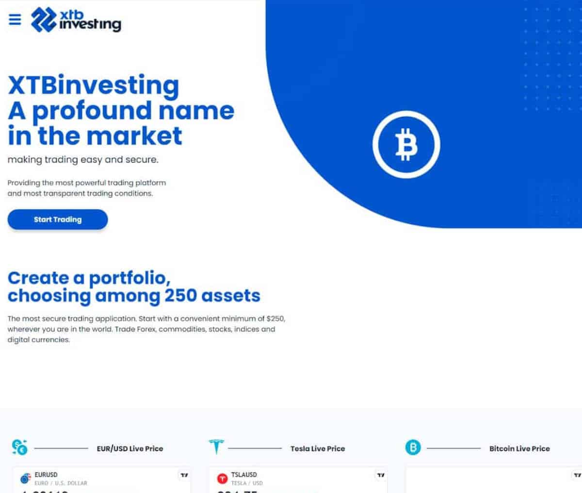 Página web de XTBInvesting