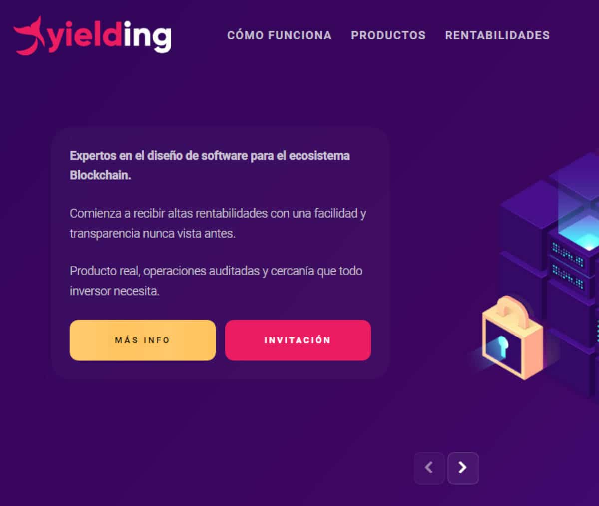 Página web de Yielding Capital