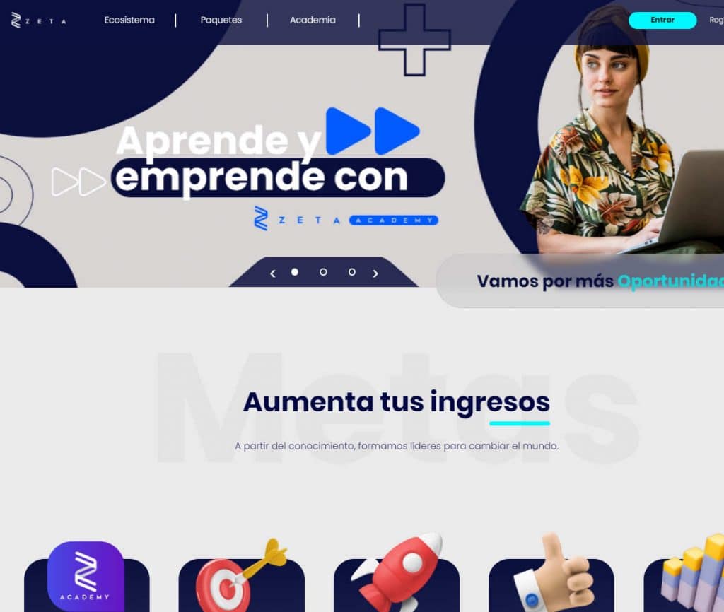 Sitio web de ZETA