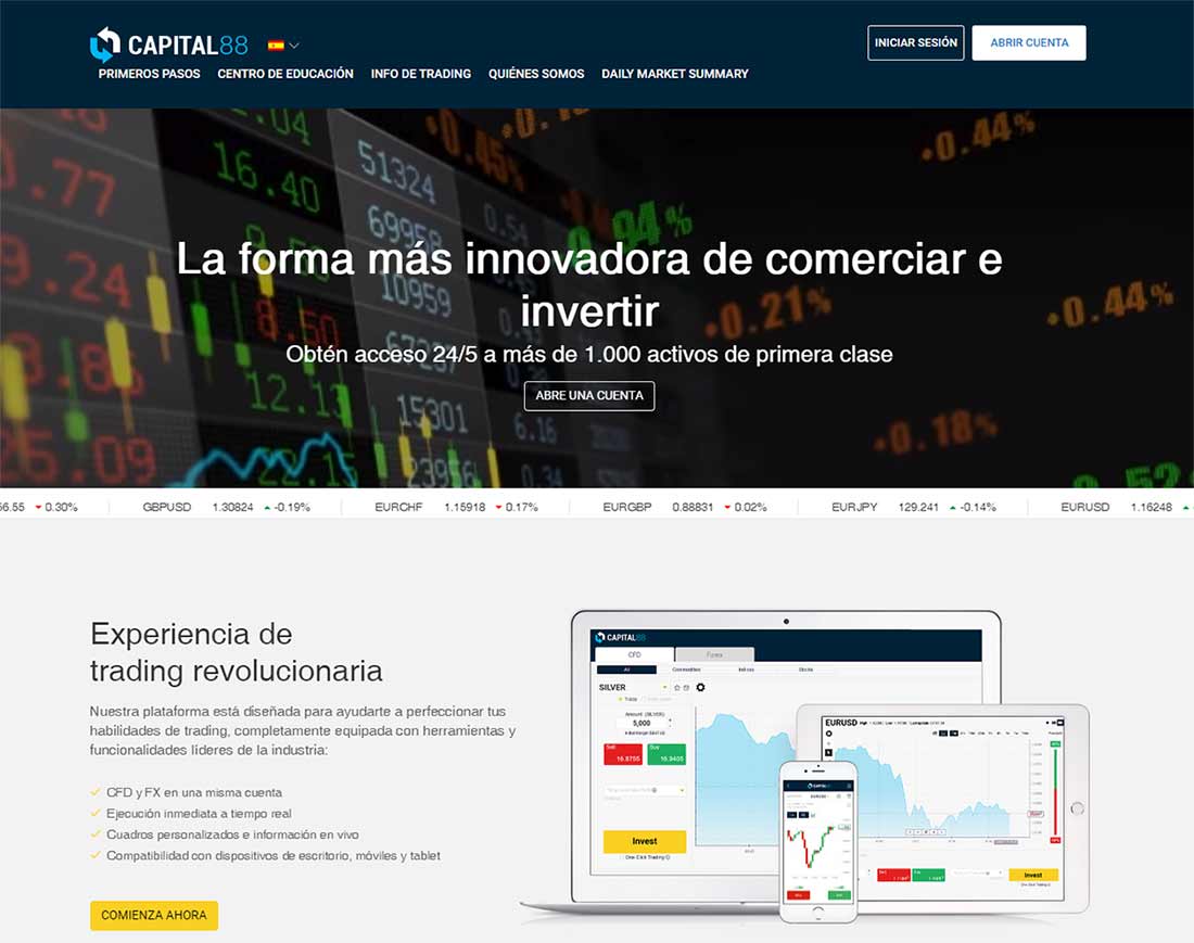 Página web de Capital 88